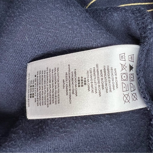 MICHEAL KORS Navy Blue Velour Zip Up Jacket Size XL - Picture 12 of 12